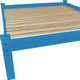 Caribbean Blue Solid Wood Full Bed Frame