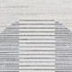 2' X 4' Blue And Ivory Geometric Washable Area Rug
