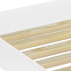 White Solid Wood Twin Bed Frame
