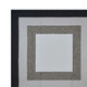 7' X 7' Black And Gray Geometric Hand Hooked Square Rug