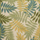 5' X 8' Green Yellow And Blue Palm Leaf Indoor Outdoor Area Rug