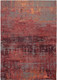 7' X 9' Red and Gray Abstract Non Skid Area Rug