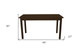 48" Coffee Solid Wood Dining Table