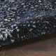 4' X 6' Light Blue Black And Ivory Abstract Non Skid Area Rug