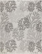 8' X 10' Gray Black And Ivory Nautical Indoor Outdoor Area Rug