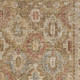 5' X 8' Ivory And Green Geometric Distressed Area Rug