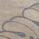 5' X 7' Beige and Gray Botanical Leaves Non Skid Area Rug