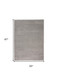 5' X 7' Gray Shag Non Skid Area Rug