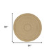 8' Natural And Brown Round Handmade Indoor Outdoor Area Rug