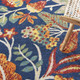 8' X 10' Navy Blue Floral Power Loom Area Rug