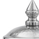 Set of Two Silver Aluminum Tweed Decorative Canisters