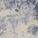 8' X 11' Cream Blue And Light Blue Abstract Non Skid Area Rug