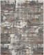 8' X 10' Gray Abstract Area Rug