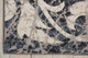 8' X 11' Ivory Charcoal and Gray Floral Distressed Non Skid Area Rug