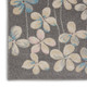 8' X 10' Beige And Gray Floral Area Rug