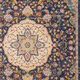 8' X 10' Blue And Yellow Floral Medallion Area Rug