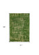 10' Green Abstract Runner Rug
