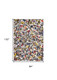 8' X 11' White Abstract Non Skid Area Rug