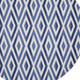 8' Ivory and Blue Geometric Round Rug