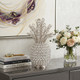 13" Silver Metal Decorative Pineapple