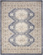 4' X 6' Ivory Silver and Gray Abstract Non Skid Area Rug