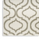 2' X 4' Ivory and Green Trellis Area Rug