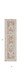 10' Rust And Ivory Oriental Non Skid Runner Rug