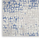 3' X 5' Ivory Blue and Gray Abstract Area Rug