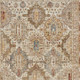 4' X 6' Ivory Brown And Yellow Geometric Distressed Area Rug