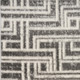 8' Ivory And Gray Geometric Runner Rug