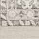 8' Ivory And Gray Geometric Distressed Runner Rug
