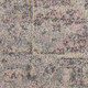 2' X 4' Ivory Pink And Gray Floral Medallion Distressed Area Rug