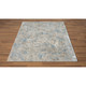 2' X 3' Blue and Ivory Abstract Area Rug