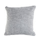 Set of Two Gray and White Geometric Cotton Throw Pillow