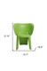 Set Of Four Green Heavy Duty Plastic Juvenile Chairs
