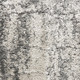8' X 10' Charcoal And Ivory Abstract Shag Distressed Area Rug