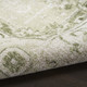 2' X 4' Cream Floral Distressed Area Rug