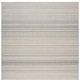 5' X 8' Gray and Ivory Abstract Area Rug