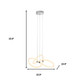 Silver Metal LED Dimmable Chandelier