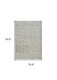 7' X 10' Cream and Black Abstract Distressed Area Rug