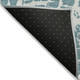 10' X 14' Teal Abstract Washable Non Skid Indoor Outdoor Area Rug