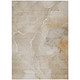 10' X 14' Beige Abstract Washable Non Skid Indoor Outdoor Area Rug