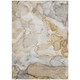 9' X 12' Beige Abstract Washable Non Skid Indoor Outdoor Area Rug