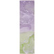 8' Runner Purple Abstract Washable Non Skid Indoor Outdoor Runner Rug
