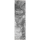 8' Runner Gray Abstract Washable Non Skid Indoor Outdoor Runner Rug