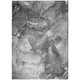 5' X 8' Gray Abstract Washable Non Skid Indoor Outdoor Area Rug
