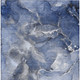 3' X 5' Blue and Gray Abstract Washable Non Skid Indoor Outdoor Area Rug