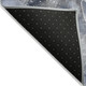 8' Round Blue and Gray Round Abstract Washable Non Skid Indoor Outdoor Area Rug