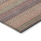 2' X 3' Orange Striped Washable Non Skid Indoor Outdoor Area Rug