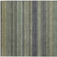 2' X 3' Sage Striped Washable Non Skid Indoor Outdoor Area Rug